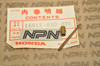 NOS Honda CT90 Trail 90 Carburetor Needle Jet Set 16012-053-024