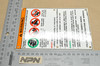 NOS Honda TRX250 TRX300 TRX350 Fourtrax Caution Warning Label 87504-HM5-A10