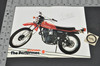 Vintage Suzuki SP400 T Motorcycle Dealer Brochure 1980 NOS Dealer Stamp