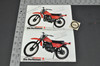 Vintage Suzuki DS125 T DS185 T Motorcycle Dealer Brochure 1980 NOS Dealer Stamp