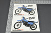 Vintage Suzuki TS185 TS250 Motorcycle Dealer Brochure 1980 NOS Dealer Stamp
