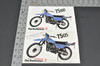 Vintage Suzuki TS100 T TS125 T Motorcycle Dealer Brochure 1980 NOS Dealer Stamp