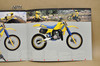 Vintage NOS 1985 Suzuki RM125 RM250 Brochure OEM Dealer Stamp Specs NEW