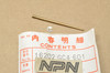 NOS Honda 1986-95 CR80 R Carburetor Jet Needle Set 16202-GC4-601