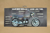 Vintage NOS 1977 Honda CB750 F Motorcycle Brochure OEM Dealer Stamp Specs NEW