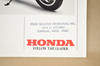 Vintage NOS 1982 Honda CB750 F Motorcycle Brochure OEM Dealer Stamp Specs NEW