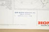 Vintage NOS 1982 Honda CX500 Turbo Motorcycle Brochure OEM Dealer Stamp Specs