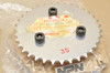 NOS Honda HRC 1995-2002 RS125 R Final Drive Sprocket 35T 41105-NF4-760