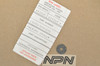 NOS Honda XL250 K0-K2 Muffler Heat Shield Emblem Badge Gasket 18295-329-000
