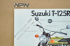 Vintage NOS 1971 Suzuki T125 R Stinger T250 R Hustler Brochure OEM Dealer Specs