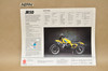 Vintage NOS 1982 Suzuki JR50 Brochure  Motorcycle Dealer Specs OEM