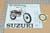 Vintage NOS 1975 Suzuki RL250 Exacta Motorcycle Brochure Dealer Specs OEM