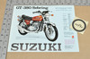 Vintage NOS 1975 Suzuki GT380 Sebring T500 Titan Brochure Dealer Specs OEM