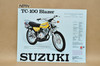 Vintage NOS 1975 Suzuki TS100 Honcho TC100 Blazer Brochure Dealer Specs OEM