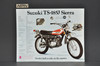 Vintage NOS 1972 Suzuki TS185 J Sierra RV90 J Rover Brochure Dealer Specs OEM