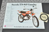 Vintage NOS 1972 Suzuki TS50 J Gaucho MT50 J Trailhopper Brochure Dealer Specs