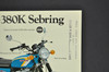 Vintage NOS 1973 Suzuki GT380 K Sebring GT250 K Hustler Brochure Dealer Stamp OEM