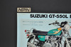 Vintage NOS 1974 Suzuki GT750 L LeMans GT550 L Indy Brochure Dealer Specs OEM