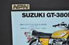 Vintage NOS 1974 Suzuki T500 L Titan GT380 L Sebring Brochure Dealer Specs OEM