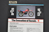 Vintage NOS 1983 Suzuki SP125 Motorcycle Brochure Dealer Spec Sheet OEM