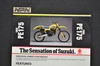Vintage NOS 1983 Suzuki PE175 Motorcycle Brochure Dealer Spec Sheet OEM