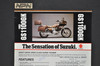 Vintage NOS 1983 Suzuki GS1100 GK Motorcycle Brochure Dealer Stamp Spec Sheet
