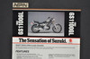 Vintage NOS 1983 Suzuki GS1100 GL Motorcycle Brochure Dealer Spec Sheet OEM