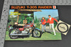Vintage NOS 1968 Suzuki T305 Raider Motorcycle Brochure Dealer Specs OEM