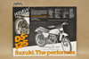 Vintage NOS 1979 Suzuki DS125 DS185 Motorcycle Preview Brochure Dealer Specs