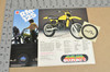 Vintage NOS 1978 Suzuki RM125 RM100 Motorcycle Brochure Motocross Dealer Specs