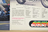 Vintage NOS 1978 Suzuki GS750 GS550 Motorcycle Brochure OEM Dealer Specs