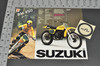 Vintage NOS 1976 Suzuki RM370 RM250 Motorcycle Brochure Motocross Dealer Specs
