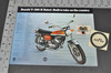 Vintage NOS 1969 Suzuki T500 III Titan T350 II Rebel Brochure OEM Dealer Specs