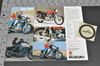 Vintage NOS 1977 Suzuki GS750 Brochure Motorcycle Specs Dealer Stamps OEM