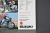 Vintage NOS 1977 Suzuki GS750 Brochure Motorcycle Specs Dealer Stamps OEM