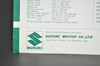 Vintage NOS 1966 Suzuki 120 Magnum B100 P Brochure Motorcycle Dealer Specs OEM