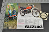 Vintage NOS 1977 Suzuki TS250 TS185 Brochure Motorcycle Dealer Specs OEM