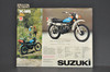 Vintage NOS 1977 Suzuki TC185 TC100 TC125 Brochure Motorcycle Dealer Specs OEM