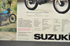 Vintage NOS 1977 Suzuki TC185 TC100 TC125 Brochure Motorcycle Dealer Specs OEM