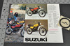 Vintage NOS 1977 Suzuki TC185 TC100 TC125 Brochure Motorcycle Dealer Specs OEM