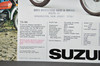 Vintage NOS 1977 Suzuki TS250 TS185 Brochure Motorcycle Specs Dealer Stamps OEM