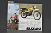Vintage NOS 1977 Suzuki TS250 TS185 Brochure Motorcycle Specs Dealer Stamps OEM