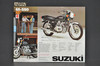 Vintage NOS 1977 Suzuki GS550 GS400 Brochure Motorcycle Specs Dealer Stamps OEM