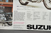 Vintage NOS 1977 Suzuki GS550 GS400 Brochure Motorcycle Specs Dealer Stamps OEM