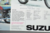 Vintage NOS 1977 Suzuki GS550 GS400 Brochure Motorcycle Specs Dealer Stamps OEM