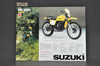 Vintage NOS 1976-77 Suzuki PE250 Brochure Enduro Motorcycle Specs Dealer Stamps