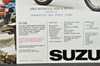 Vintage NOS 1976 Suzuki GT250 GT185 Brochure Motorcycle Specs Dealer Stamps