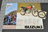 Vintage NOS 1976 Suzuki GT250 GT185 Brochure Motorcycle Specs Dealer Stamps