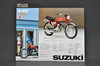 Vintage NOS 1976-77 Suzuki A100 Go-fer Brochure Motorcycle Specs Dealer Stamps