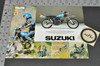 Vintage NOS 1976 Suzuki TS75 Brochure Motorcycle Specs Dealer Stamps OEM